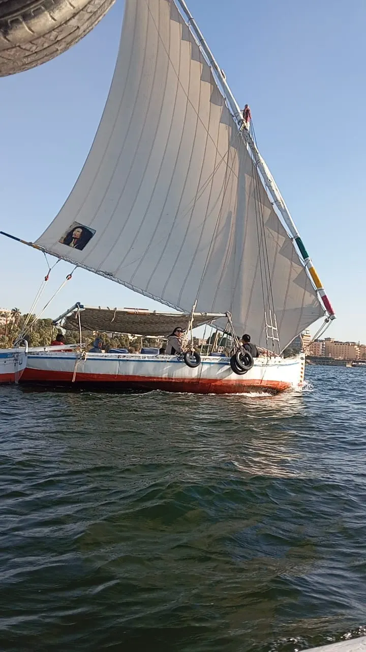 Our felucca on the Nile