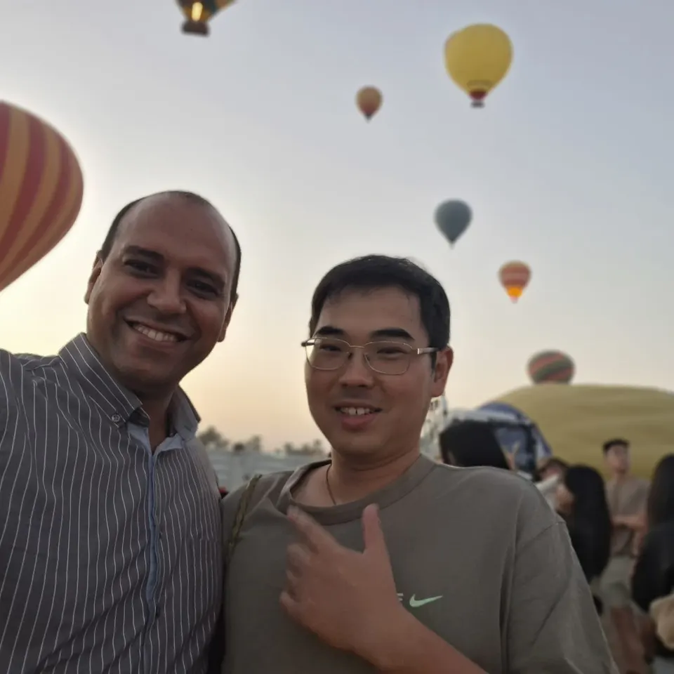 Our guide on a balloon morning