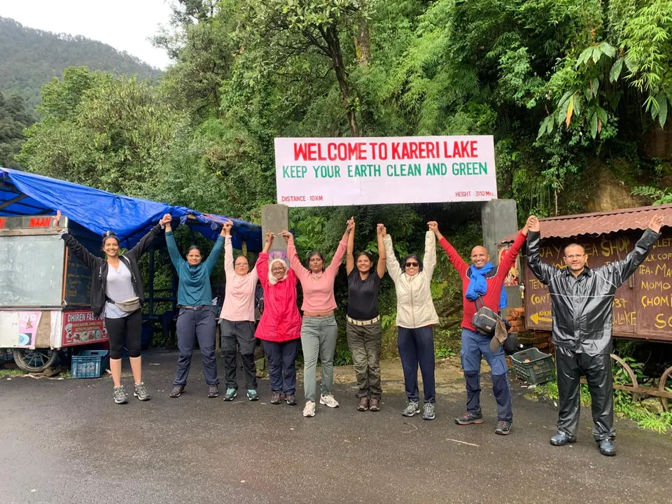 Celebrating the climb